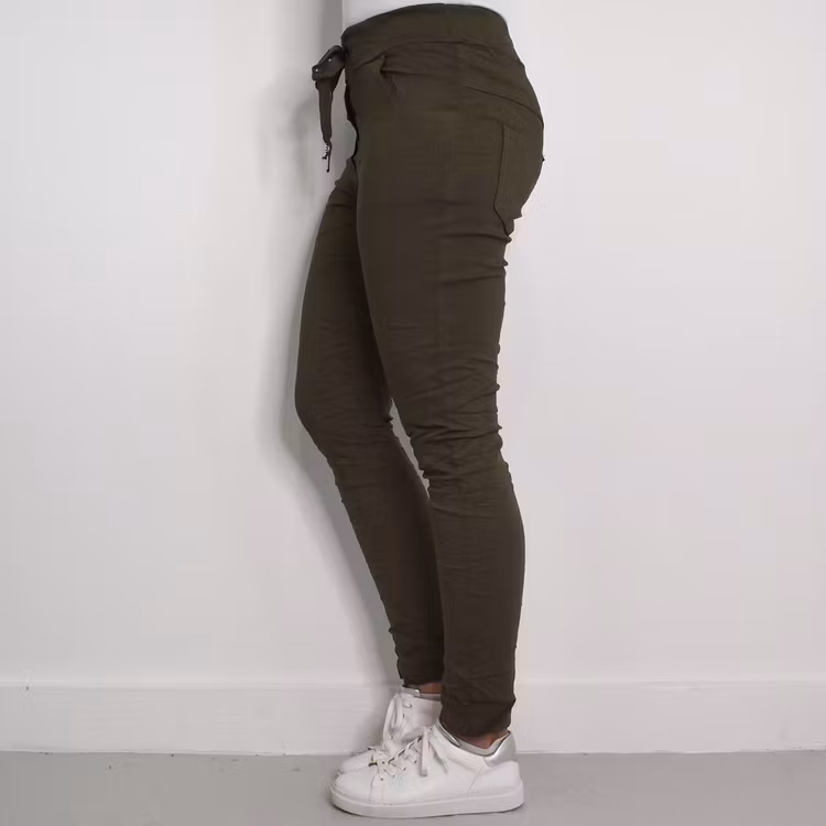 ANDRASORTERING Stretchig Byxa Alva MÖRK KAKI 34/36