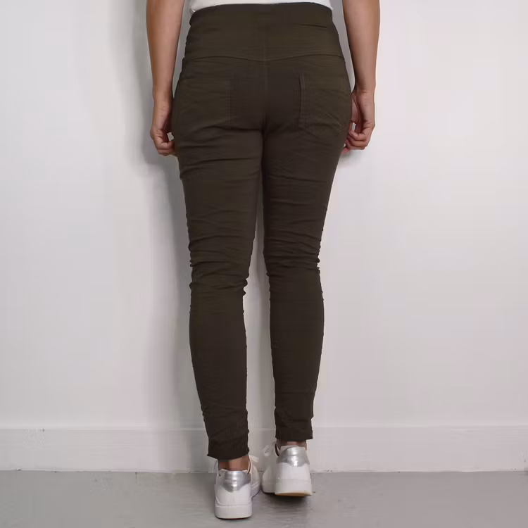 ANDRASORTERING Stretchig Byxa Alva MÖRK KAKI 34/36