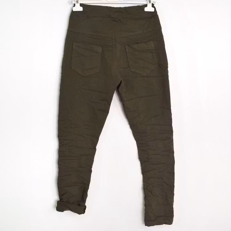 ANDRASORTERING Stretchig Byxa Alva MÖRK KAKI