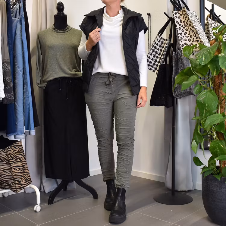 ANDRASORTERING Stretchig Byxa Alva KAKI