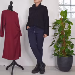 ANDRASORTERING Stretchig Byxa Alva MÖRKBLÅ