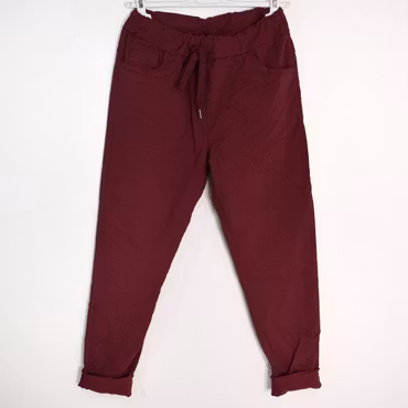 ANDRASORTERING Stretchig Byxa Alva VINRÖD