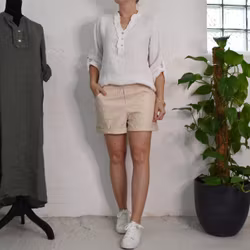 ANDRASORTERING Linneblus med Krås VIT