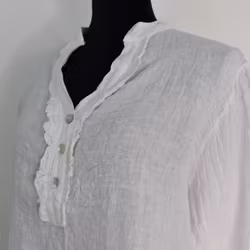 ANDRASORTERING Linneblus med Krås VIT