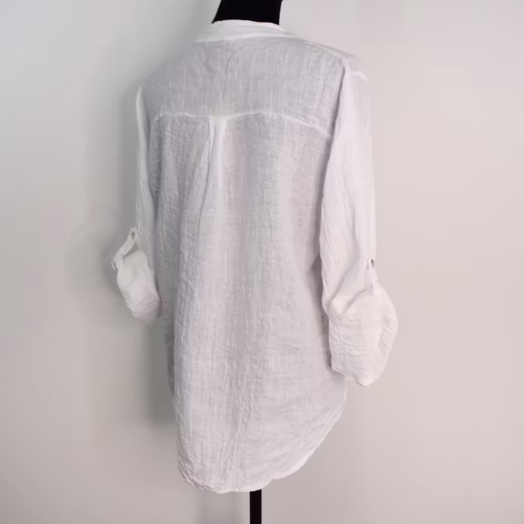 ANDRASORTERING Linneblus med Krås VIT