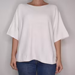 ANDRASORTERING Finstickad Ponchotröja Sia VIT - Marta du Chateau