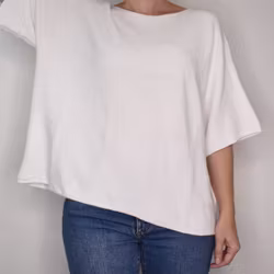 ANDRASORTERING Finstickad Ponchotröja Sia VIT - Marta du Chateau