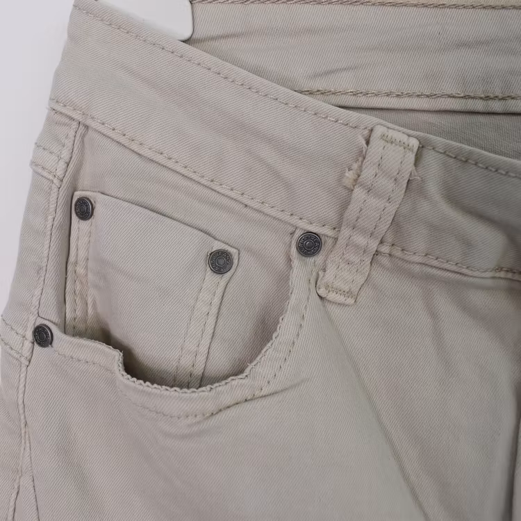 ANDRASORTERING Jeans med Knappar BEIGE CHIARO - 3D Denim