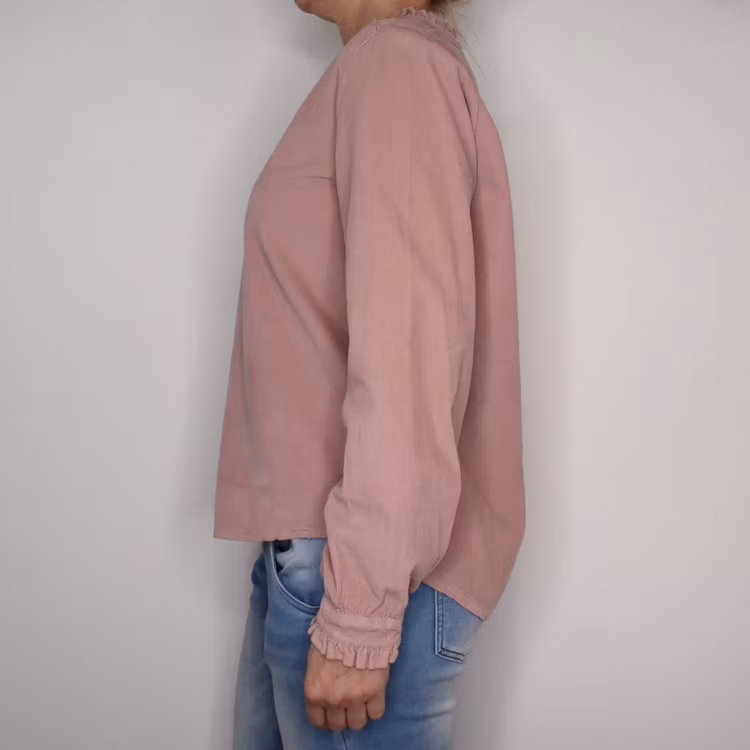 ANDRASORTERING Blus Morgana Cord OLD PINK L/XL - Marta du Chateau