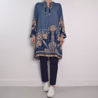 ANDRASORTERING Tunika Capri JEANSBLÅ L/XL - Marta du Chateau