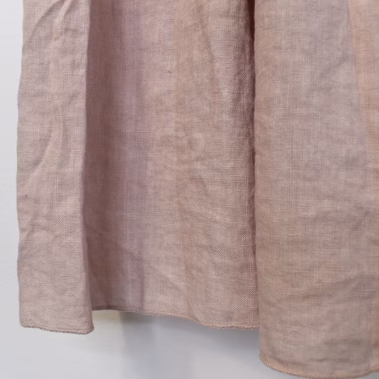 ANDRASORTERING Linnekjol med volanger ROSA