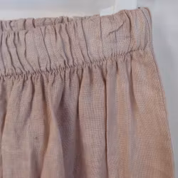 ANDRASORTERING Linnekjol med volanger ROSA