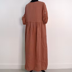 ANDRASORTERING Linneklänning med Fickor MELOGRANO