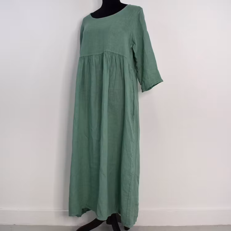 ANDRASORTERING Linneklänning med Fickor LAGO