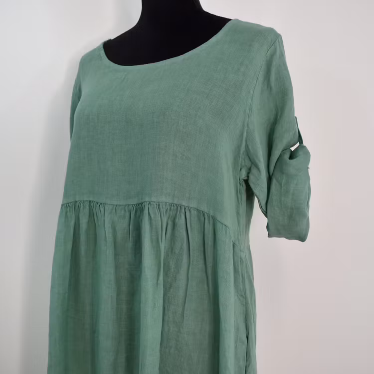 ANDRASORTERING Linneklänning med Fickor LAGO