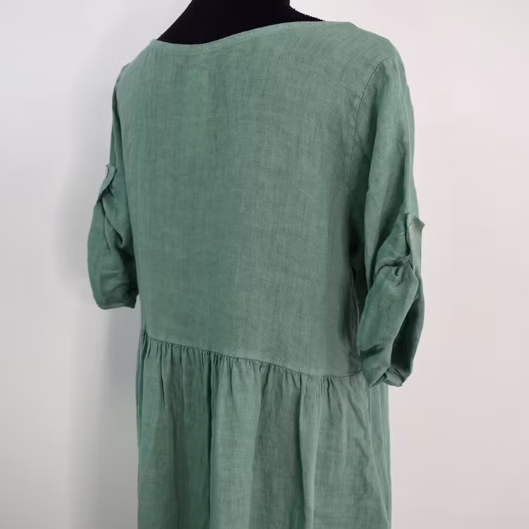 ANDRASORTERING Linneklänning med Fickor LAGO