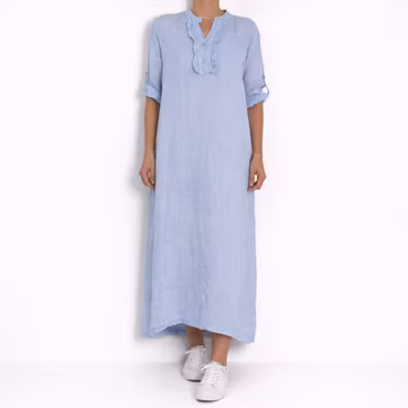 ANDRASORTERING Linneklänning Krås CIELO