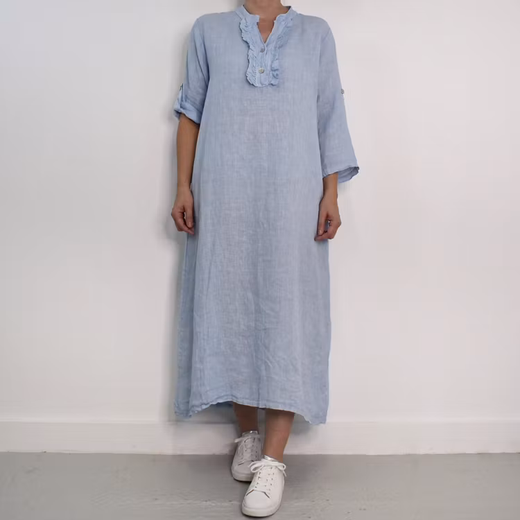 ANDRASORTERING Linneklänning Krås CIELO