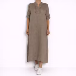 ANDRASORTERING Linneklänning Krås FANGO