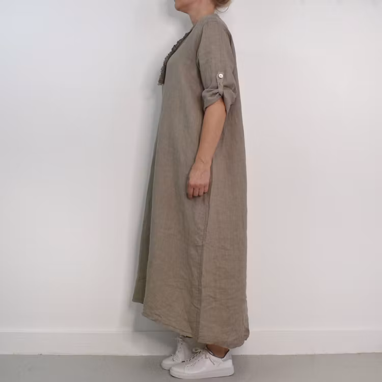 ANDRASORTERING Linneklänning Krås FANGO