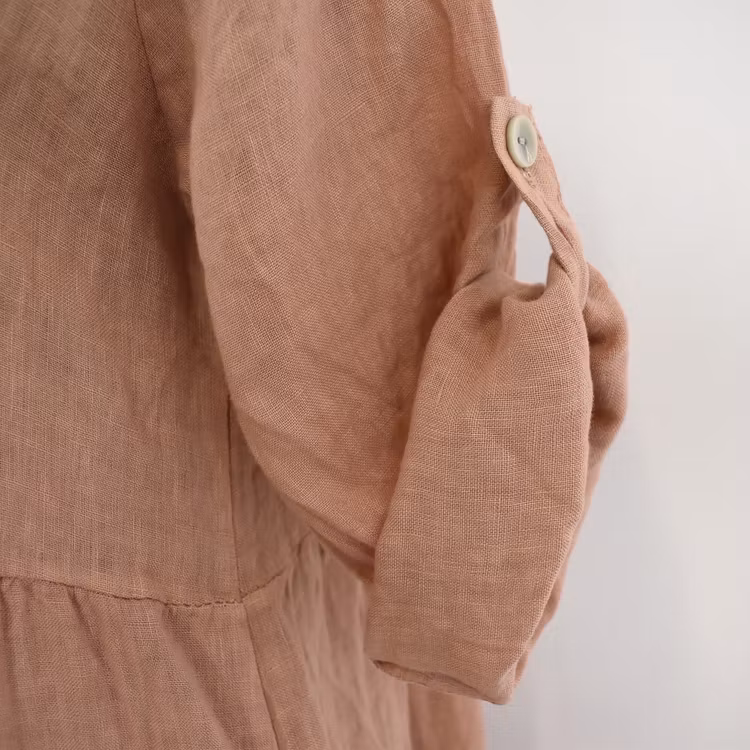 ANDRASORTERING Linneklänning med Fickor MIU MIU