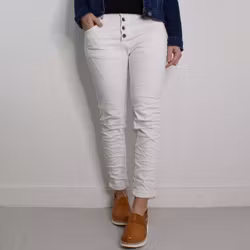 ANDRASORTERING Jeans med Knappar VIT - 3D Denim
