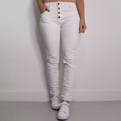 ANDRASORTERING Jeans med Knappar VIT - 3D Denim