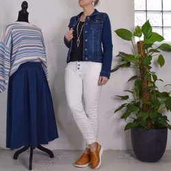 ANDRASORTERING Jeans med Knappar VIT - 3D Denim