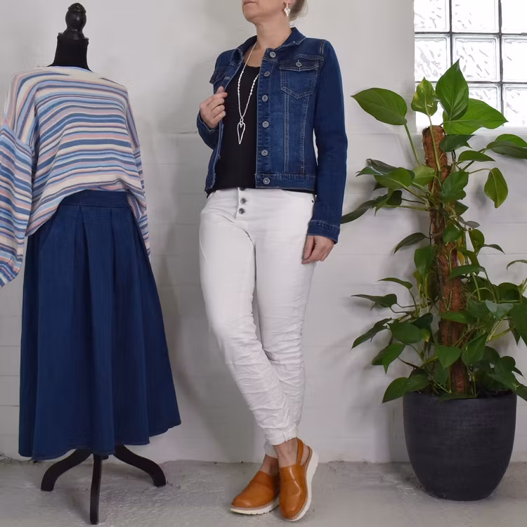 ANDRASORTERING Jeans med Knappar VIT - 3D Denim