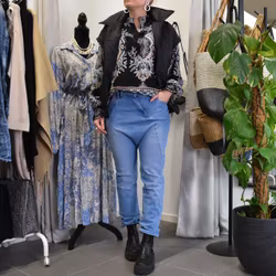 ANDRASORTERING Jeans Baggy LJUS BLÅ - 3D Denim