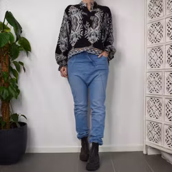 ANDRASORTERING Jeans Baggy LJUS BLÅ - 3D Denim