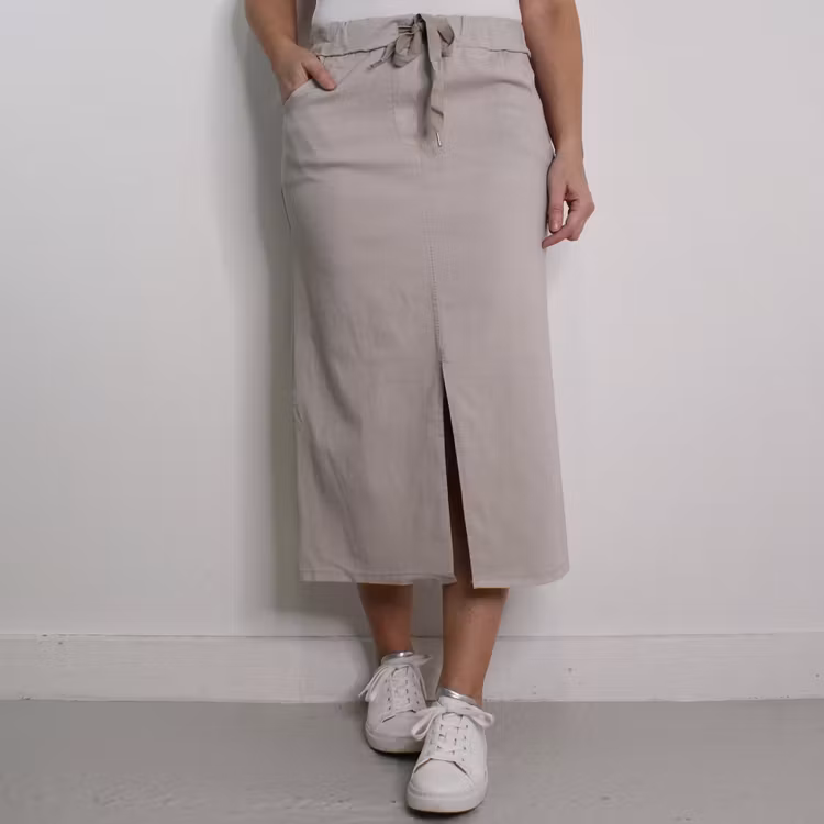 ANDRASORTERING Stretchig Kjol Märta BEIGE - Mix By Heart