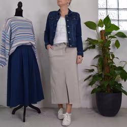 ANDRASORTERING Stretchig Kjol Märta BEIGE - Mix By Heart