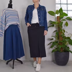 ANDRASORTERING Stretchig Kjol Märta SVART - Mix By Heart