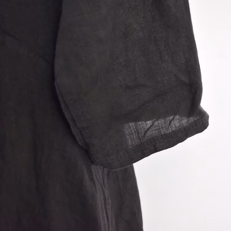 ANDRASORTERING Linneklänning Sweet SVART