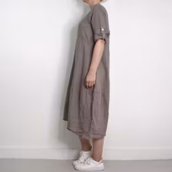 ANDRASORTERING Linneklänning Sweet TAUPE