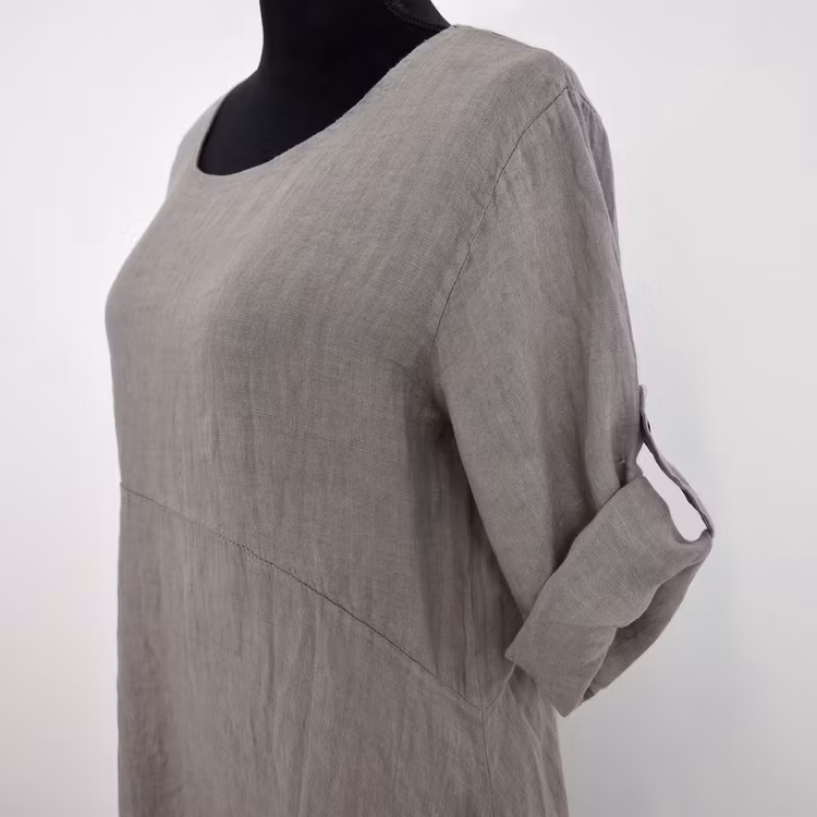 ANDRASORTERING Linneklänning Sweet TAUPE