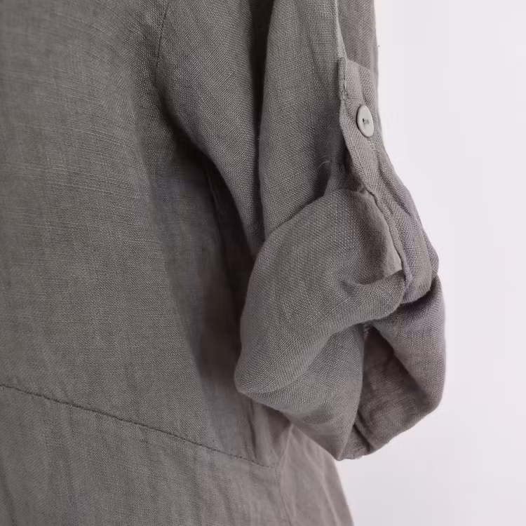 ANDRASORTERING Linneklänning Sweet TAUPE