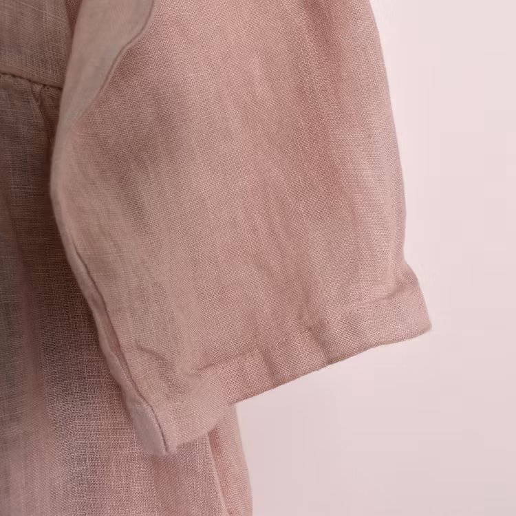 ANDRASORTERING Linneklänning Fickor ROSA