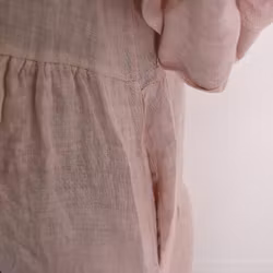 ANDRASORTERING Linneklänning Fickor ROSA