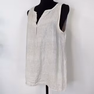 ANDRASORTERING Linne/Ärmlös topp BEIGE Storlek S/M