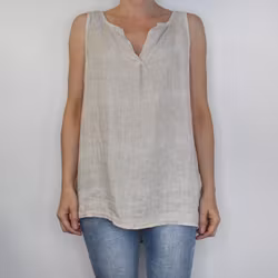 ANDRASORTERING Linne/Ärmlös topp BEIGE Storlek S/M