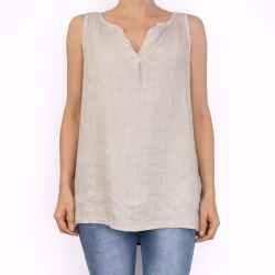 ANDRASORTERING Linne/Ärmlös topp BEIGE Storlek S/M