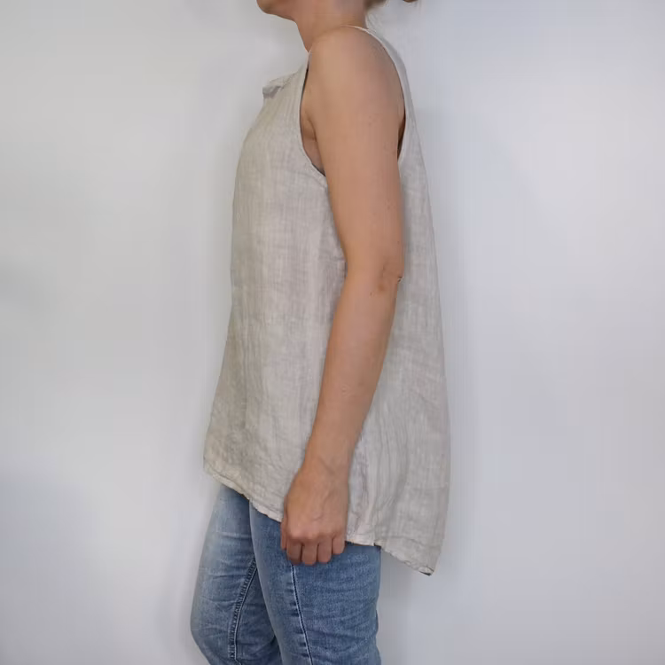 ANDRASORTERING Linne/Ärmlös topp BEIGE Storlek S/M