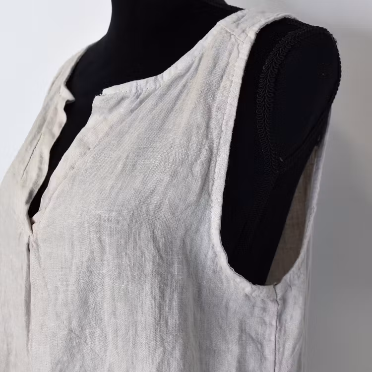 ANDRASORTERING Linne/Ärmlös topp BEIGE Storlek S/M