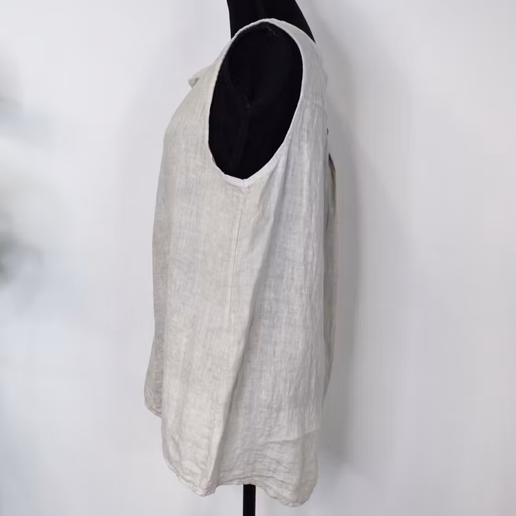 ANDRASORTERING Linne/Ärmlös topp BEIGE Storlek S/M