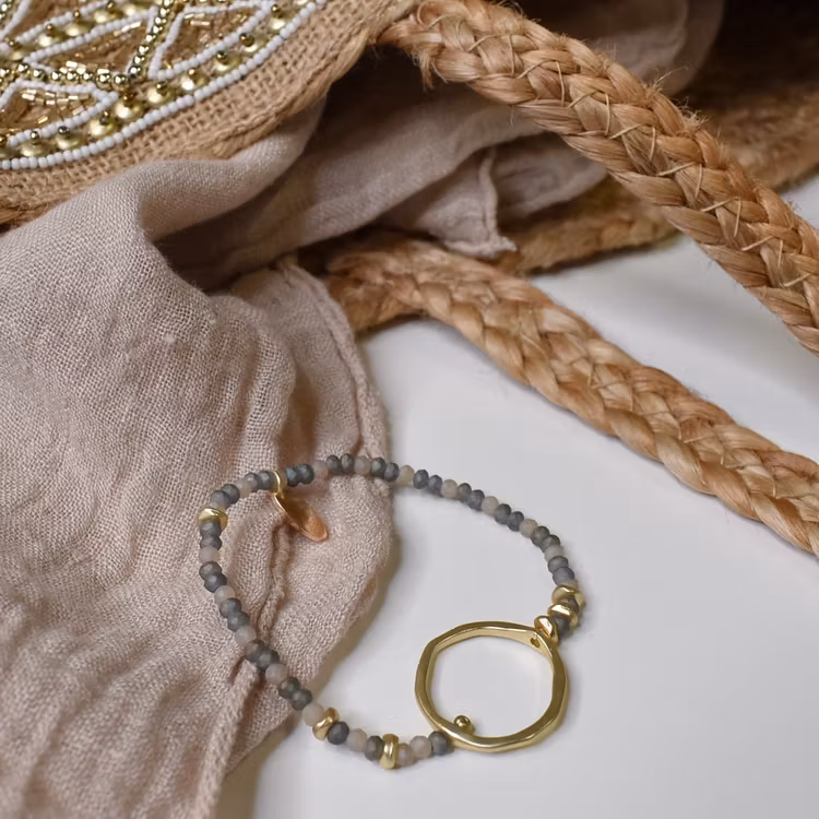 Armband Jennifer BEIGE/GULD - The Moshi