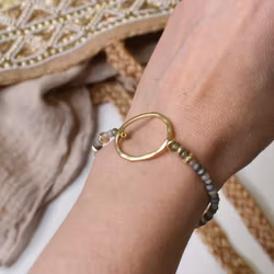 Armband Jennifer BEIGE/GULD - The Moshi
