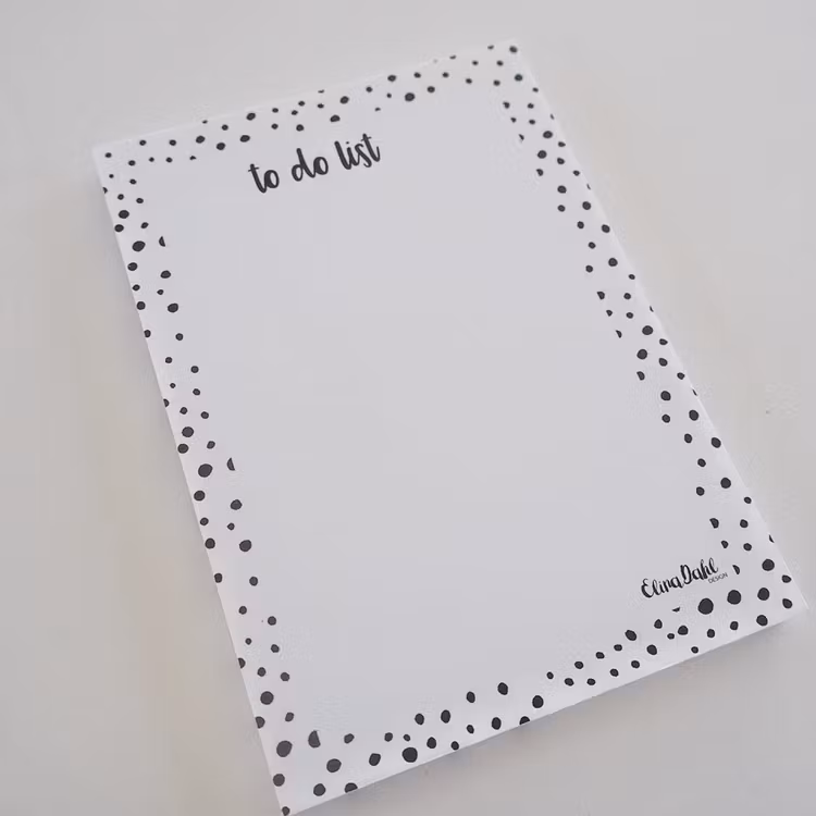 Anteckningsblock To do list Dots - Elina Dahl