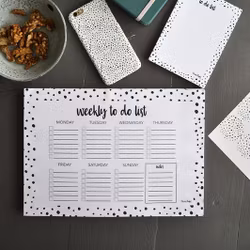 Weekly to do list A4 Dots - Elina Dahl